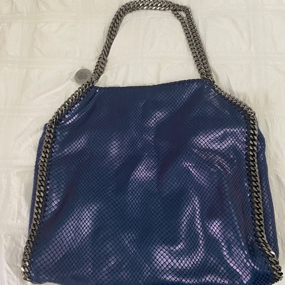 Stella McCartney Falabella Metallic Faux-python